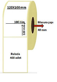 120X100 MM TERMAL ETİKET 250 Lİ