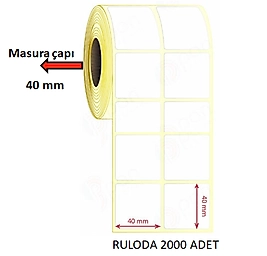 40X40 MM YANYANA 2Lİ TERMAL ETİKET